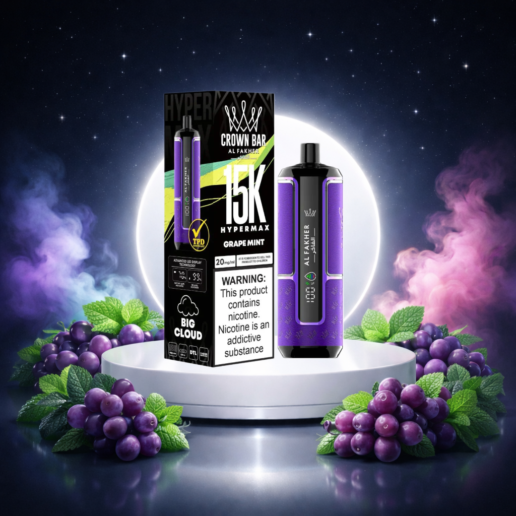 Al Fakher Hyper Max 15K Espana Vaper Desechable Grape Mint - vapers desechables, puff