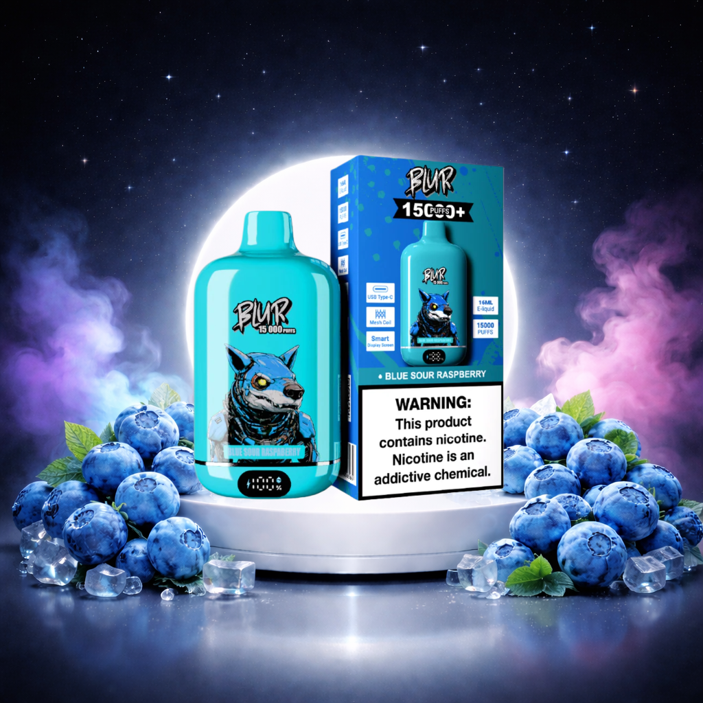 Blur 15K Espana Vaper Desechable Blue Sour Raspberry - vaper desechable, vaper con nicotina