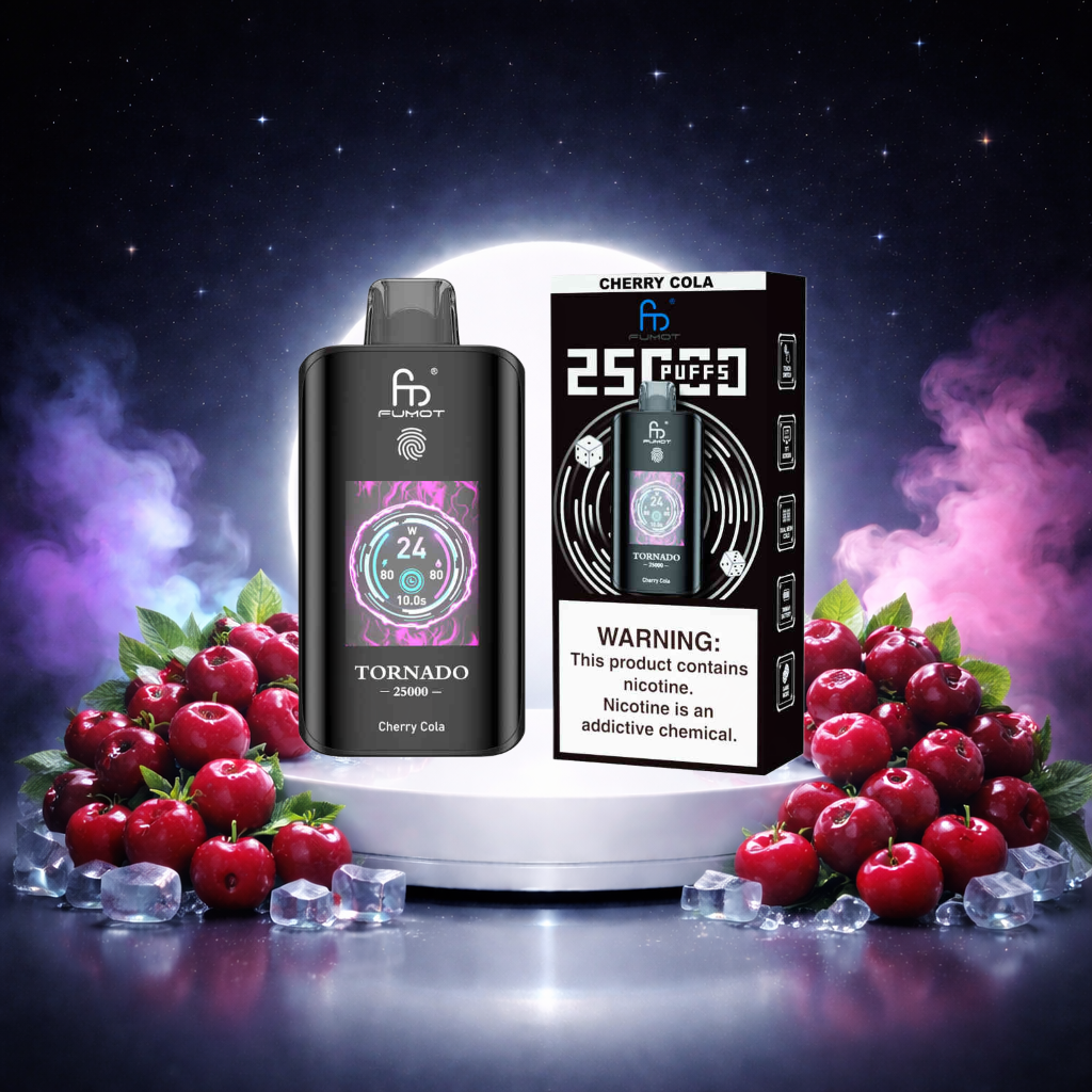 Fumot Tornado 25K Espana Vaper Desechable Cherry Cola - muchas caladas, sabores vaper