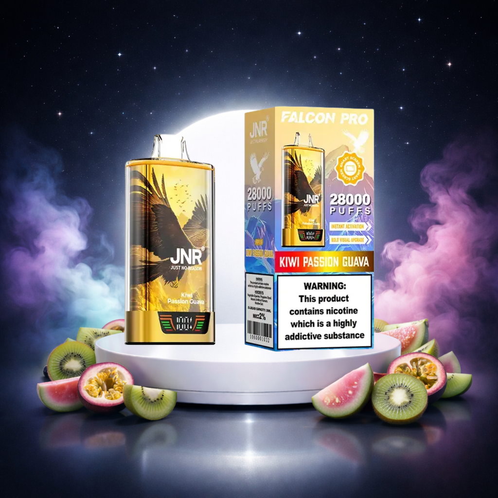 JNR Falcon Pro 28K Espana Vaper Desechable Kiwi Passion Guava - cigarrillos electrónicos desechables, puff