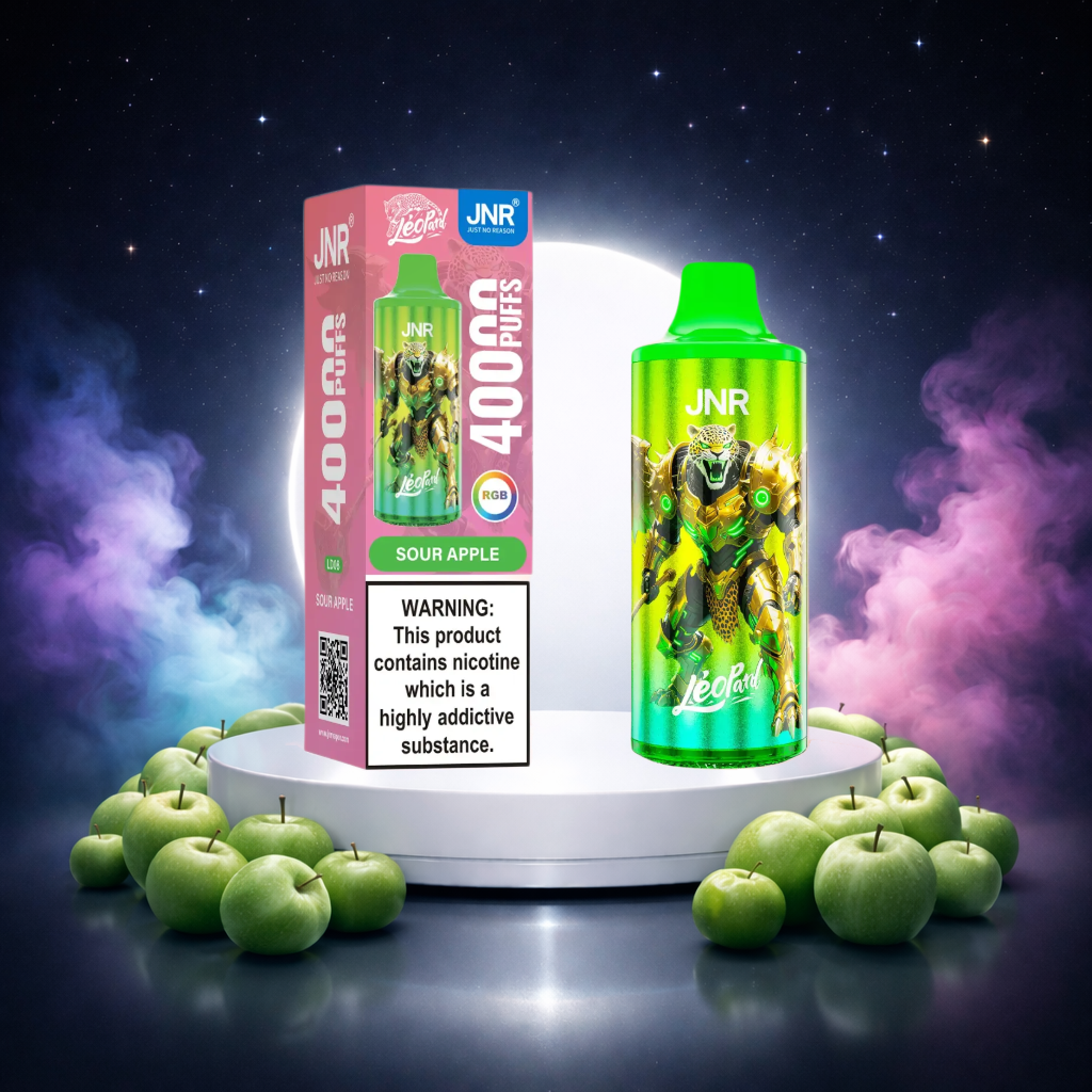 JNR Leopard 40K Espana Vaper Desechable Sour Apple - puff, vaper con nicotina