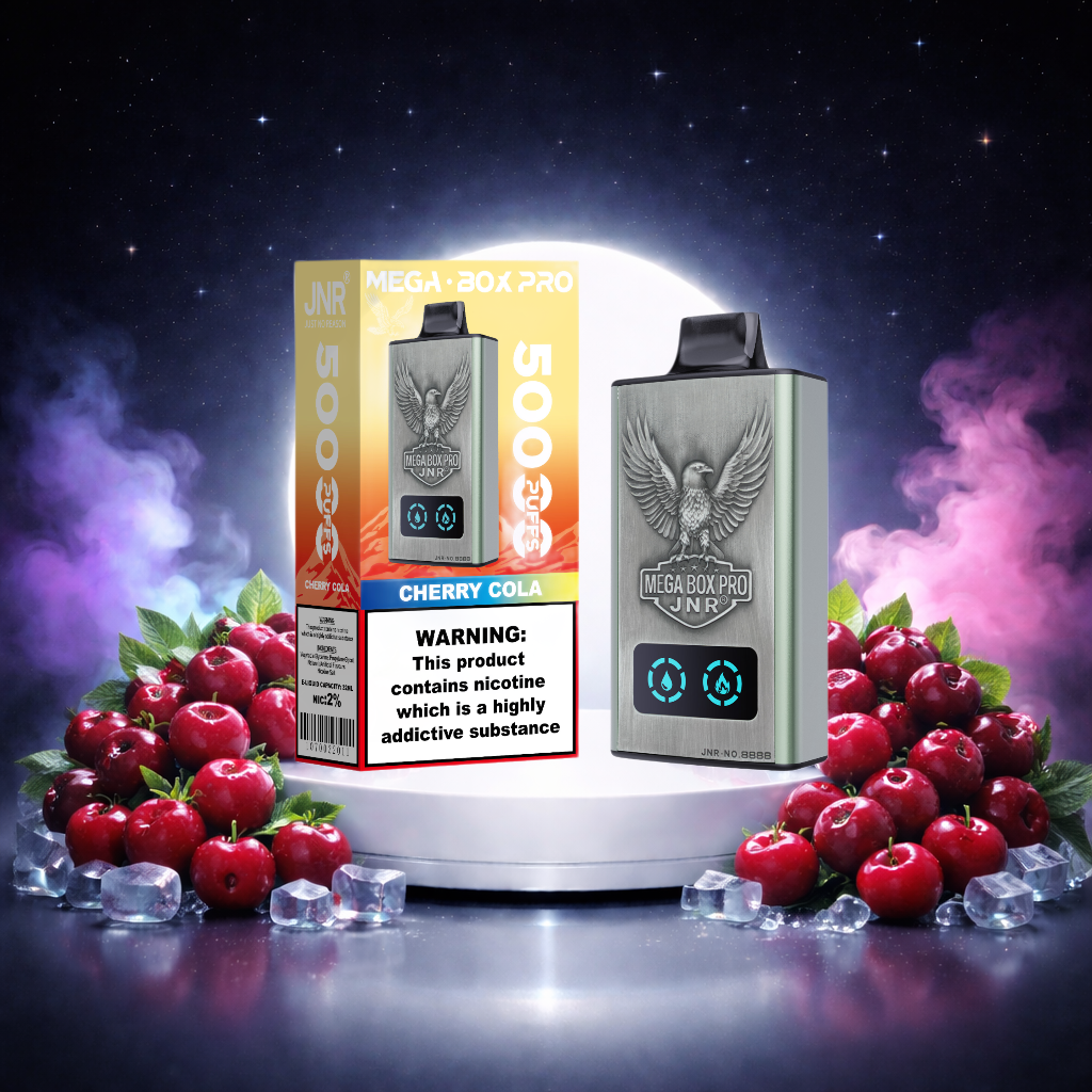 JNR Mega Box Pro 50K Espana Vaper Desechable Cherry Cola - vaper con nicotina, vaper desechable