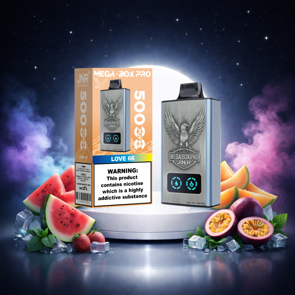 JNR Mega Box Pro 50K Espana Vaper Desechable Love 66 - caladas, puff