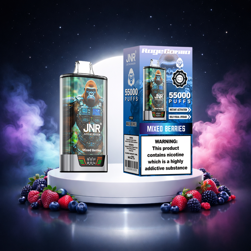 JNR RageGorilla 55K Espana Vaper Desechable Mixed Berries 55000 Caladas - muchas caladas, sabores vaper