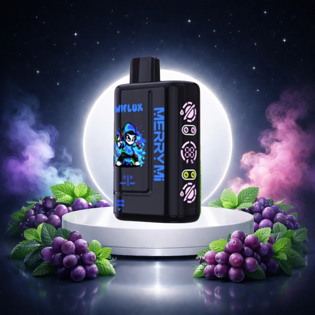 MerryMi Wiflux 24K Espana Vaper Desechable Grape Mint - vapers desechables, vaper desechable