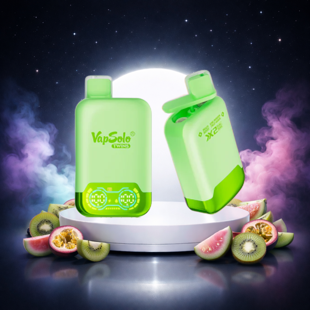 VapSolo Twins 20K Espana Vaper Desechable Kiwi Passion Fruit Guava - sabores vaper, vaper con nicotina