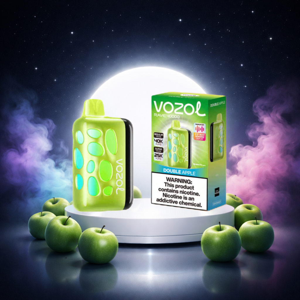 Vozol Rave 40K Espana Vaper Desechable Double Apple - muchas caladas, vaper con nicotina